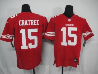 San Francisco #49ers #15 Cratree Red #2012 Nike NFL Football Elite Jersey