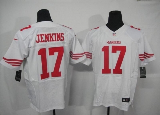 San Francisco #49ers #17 Jenkins White #2012 Nike NFL Football Elite Jersey