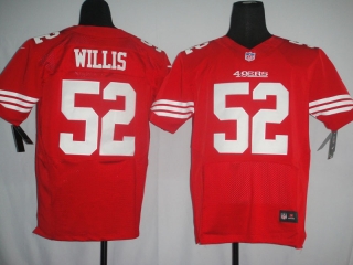 San Francisco #49ers #52 Willis Red #2012 Nike NFL Football Elite Jersey