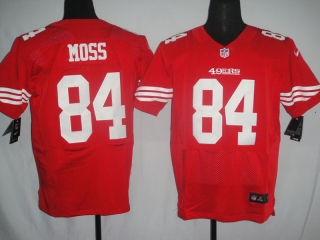 San Francisco #49ers #84 Moss Red #2012 Nike NFL Football Elite Jersey