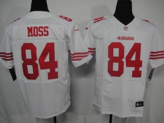 San Francisco #49ers #84 Moss White #2012 Nike NFL Football Elite Jersey