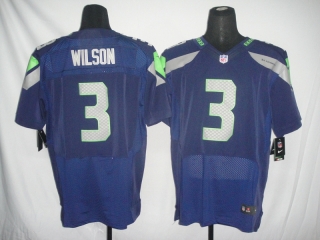 Seattle Seahawk #3 Wilson Navy #2012 Nike NFL Football Elite Jersey