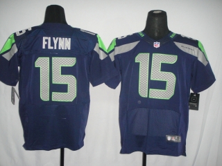 Seattle Seahawk #15 Flynn Navy #2012 Nike NFL Football Elite Jersey