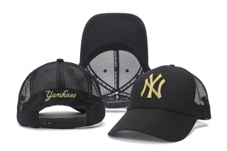 MLB New York Yankees Curved Mesh Snapback Hats 50078