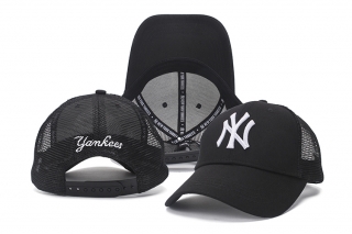 MLB New York Yankees Curved Mesh Snapback Hats 50079