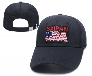 Saipan USA Curved Snapback Hats 50178