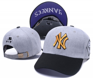 MLB New York Yankees Curved Snapback Hats 50655