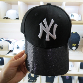 MLB New York Yankees Sequins Snapback Hats 51212