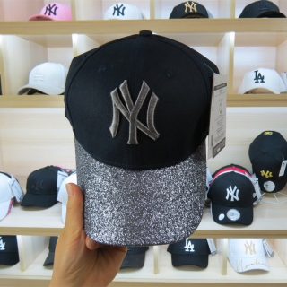 MLB New York Yankees Sequins Snapback Hats 51215
