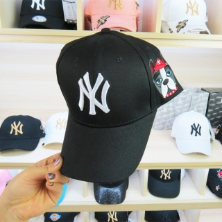 MLB New York Yankees Little Dog Curved Snapback Hats 51831