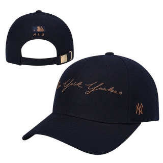MLB New York Yankees Curved Snapback Hats 52066