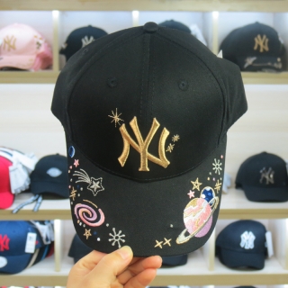 MLB New York Yankees Curved Snapback Hats 52394
