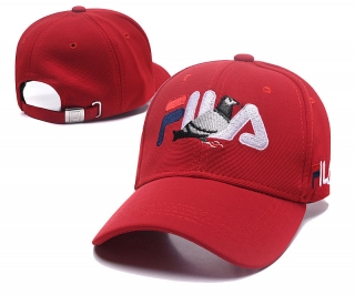 FILA Curved Snapback Hats 52476
