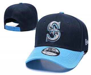 MLB Seattle Mariners Curved Brim Snapback Cap 57793