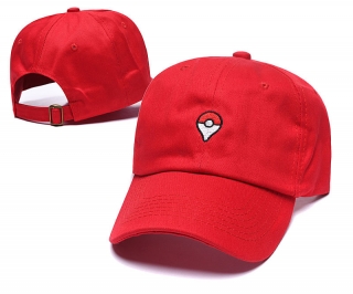Poke Ball Curved Brim Snapback Hats 57910