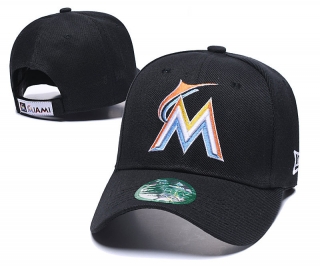 MLB Miami Marlins Curved Brim 9FORTY Snapback Cap 60039