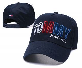 TOMMY Curved Brim Snapback Cap 60248