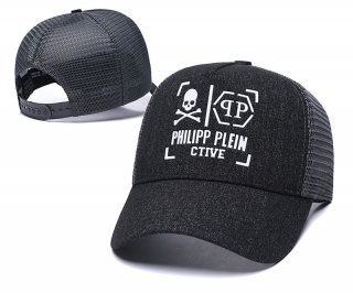 PHILIPP PLFIN Curved Brim Mesh Snapback Cap 60620