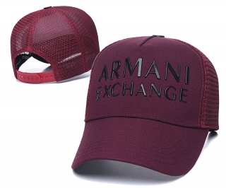 Armani Curved Brim Mesh Snapback Cap 62165