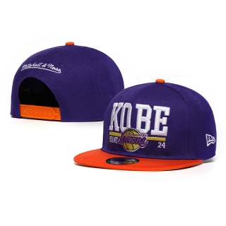 NBA Los Angeles Lakers Kobe Number 24 Mitchell & Ness Snapback Hats 63180