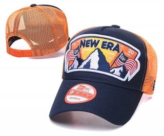 New Era Curved Brim Mesh Snapback Hats 63658