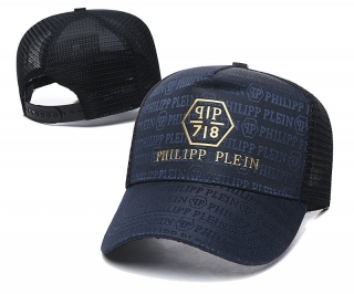 PHILIPP PLEIN Curved Brim Mesh Snapback Hats 64236