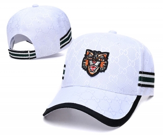 Gucci Bee Tiger Logo Curved Brim Snapback Hats 64326
