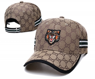 Gucci Bee Tiger Logo Curved Brim Snapback Hats 64327