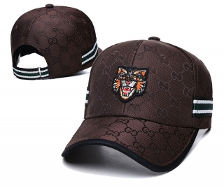 Gucci Bee Tiger Logo Curved Brim Snapback Hats 64328
