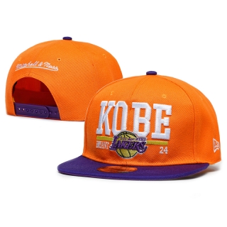 NBA Los Angeles Lakers Kobe Bryant Number 24 Mitchell & Ness Snapback Hats 64395