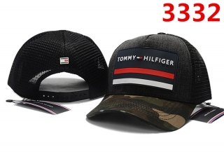 TOMMY HILFIGER Curved Brim Mesh Snapback Hats 70784