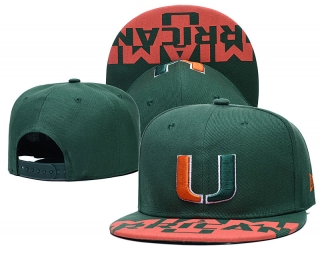 NCAA Miami Hurricanes Snapback Hats 71318
