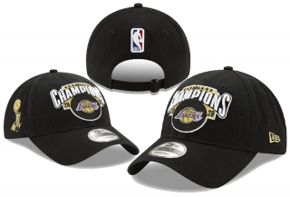 NBA Los Angeles Lakers 2020 Champions Curved Brim Snapback Hats 71750