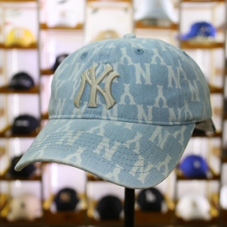 MLB New York Yankees Curved Brim Wash Snapback Hats 72218