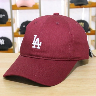 MLB Los Angeles Dodgers Curved Brim Little Logo Snapback Hats 91925