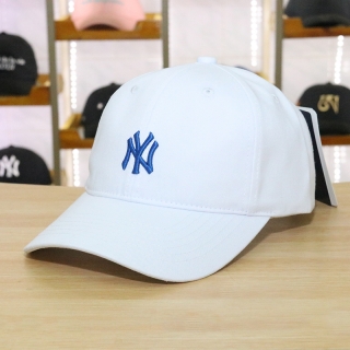 MLB New York Yankees Curved Brim Little Logo Snapback Hats 91927