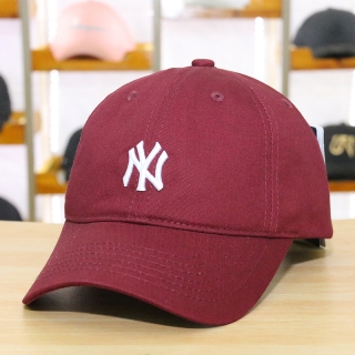 MLB New York Yankees Curved Brim Little Logo Snapback Hats 91928