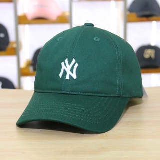 MLB New York Yankees Curved Brim Little Logo Snapback Hats 91929