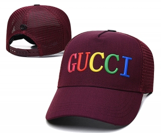 Gucci Curved Brim Mesh Snapback Hats 92091