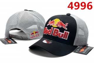 Red Bull Curved Brim Pure Cotton High Quality Mesh Snapback Hats 92177