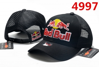 Red Bull Curved Brim Pure Cotton High Quality Mesh Snapback Hats 92178