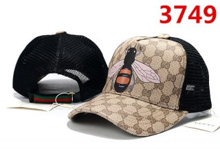 Gucci Pure Cotton High Quality Curved Brim Mesh Snapback Hats 92192