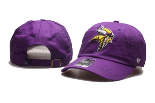 NFL Minnesota Vikings Curved Brim 47Brand Snapback Hats 92273