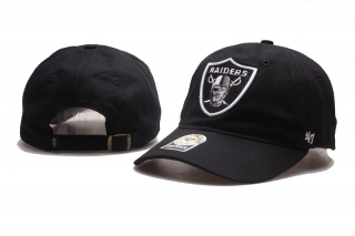 NFL Las Vegas Raiders Curved Brim 47Brand Snapback Hats 92275