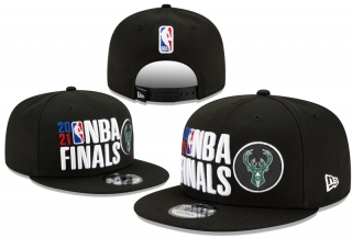 NBA Milwaukee Bucks 2021 FINALS Snapback Hats 93202
