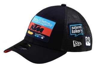 Troy Lee KTM Team 2019 Curved Navy Snapback Hats 93464