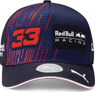 Red Bull Racing Curved Snapback Hats 93641