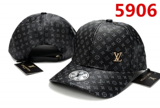 LV High Quality Curved Leather Snapback Hats 94886