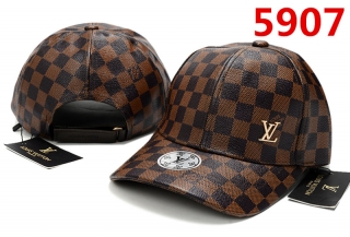 LV High Quality Curved Leather Snapback Hats 94887