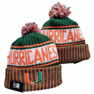 NCAA Miami Hurricanes Knit Beanie Hats 95474
